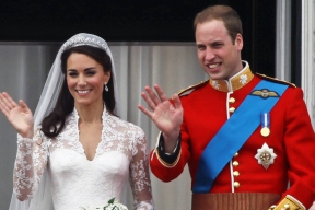 Spouses Kate Middleton and Prince William accept congratulations on their 13th wedding anniversary