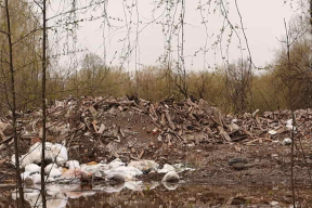 Территорию бывшего авиационного училища в Кирове завалили мусором