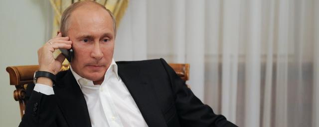 Песков: Путин проводит телефонный разговор с лидером Турции Эрдоганом