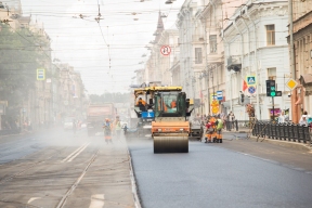 Дорожный ремонт затруднит движение в ряде районов Петербурга