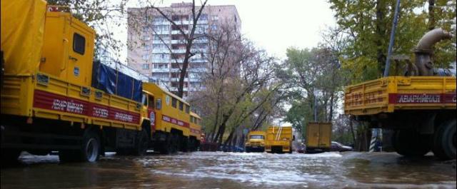 В Самаре частично затоплена улица Волгина