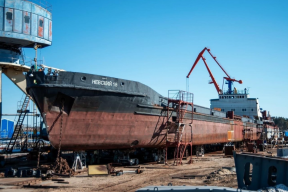 В порту Коломны завершают модернизацию сухогруза «Невский-18»