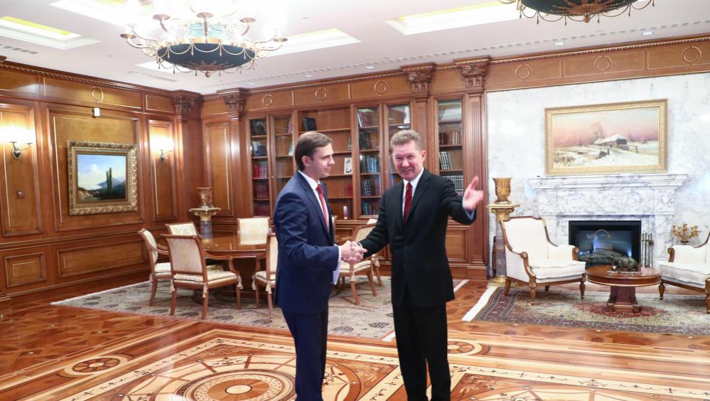 Губернатор Клычков встретился с главой «Газпрома» Миллером