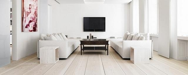 Белый пол в дизайне интерьера квартиры