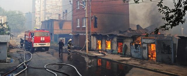 В результате пожара в Ростове-на-Дону пострадали 27 человек