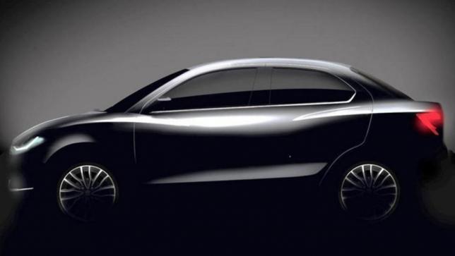 Suzuki представила тизер нового бюджетного автомобиля Dzire