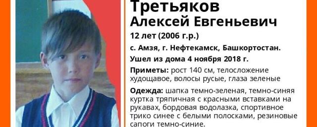 В Башкирии разыскивается 12-летний Алексей Третьяков