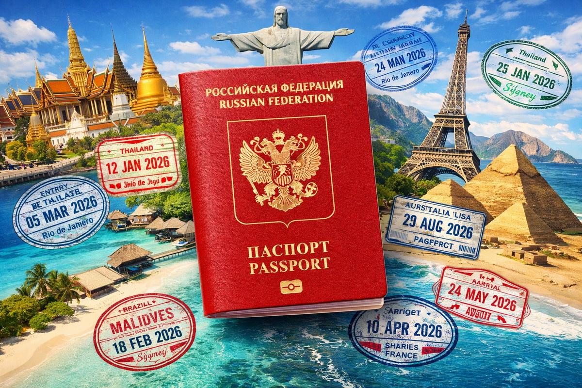 Паспорт РФ стал сильнее. Для россиян без виз открыты 116 стран: от Таиланда до Бразилии. Куда поехать?