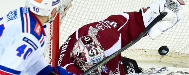 СКА добыл выездную победу над рижским «Динамо» в матче КХЛ