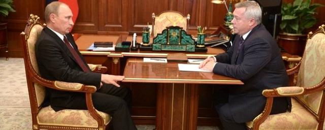 Путин провел встречу с губернатором Ростовской области Голубевым