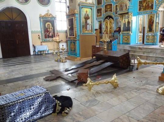 На западе Украины осквернили храм УПЦ Московского патриархата
