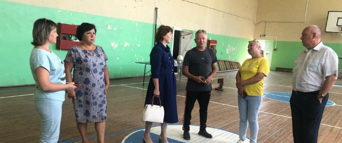 В Звениговском районе «партийный десант» проверил обновленный спортзал в ДК