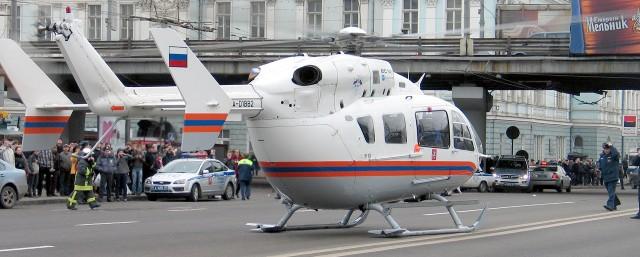 Вертолеты эвакуировали пострадавших в ДТП в Новой Москве‍
