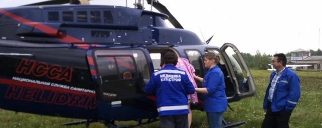 Тяжелобольную беременную доставили на вертолете в Петрозаводск