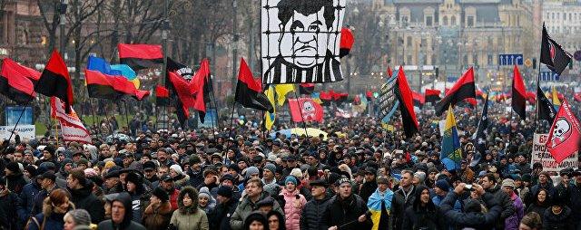 В Киеве сторонники Саакашвили начали митинг за закон об импичменте