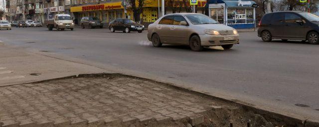 Проспект Мира в Красноярске перекроют из-за установки опор освещения