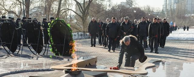 Гусев поучаствовал в мероприятиях, посвященных Дню защитника Отечества