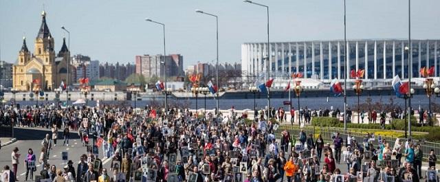 На празднование Дня Победы вышли более 460 000 нижегородцев
