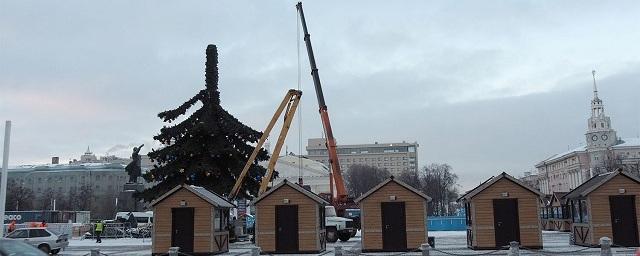 В Воронеже 26 января начнут разбирать главную городскую елку