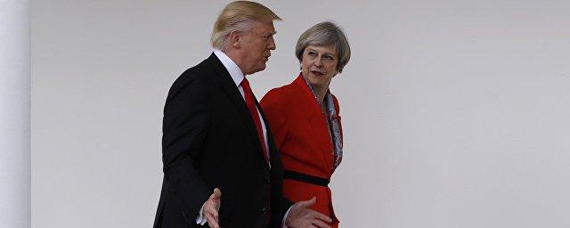 СМИ: Трамп призвал Мэй обеспечить ему теплый прием в Великобритании