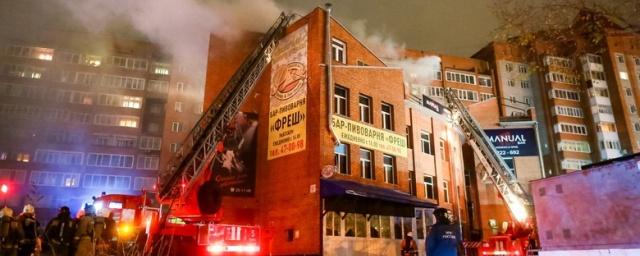 В Томске горело здание мужского клуба