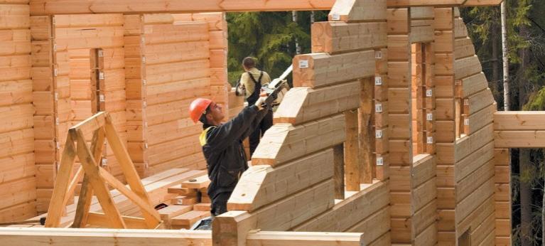 Минпромторг планирует развивать в России деревянное домостроение