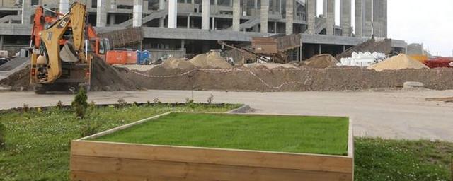 На стадионе «Нижний Новгород» приступили к посеву газона