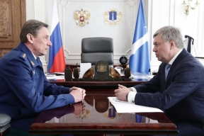 Заместитель Генпрокурора России встретился с ульяновским губернатором Алексеем Русских