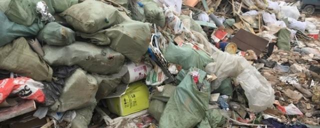 В Шушарах обнаружили свалку опасного мусора в промзоне