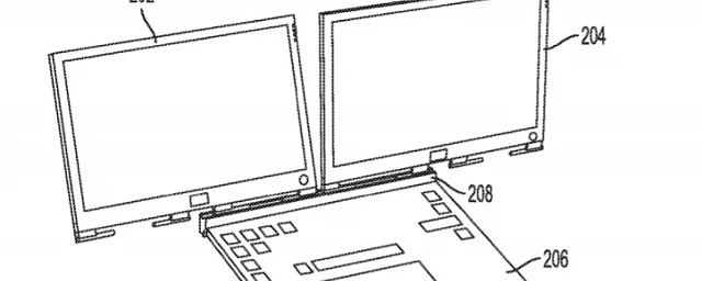 Dell запатентовала ноутбук с двумя экранами