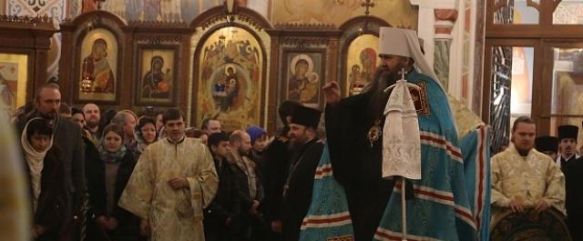 В Нижнем Новгороде митрополит Георгий провел Рождественское богослужение