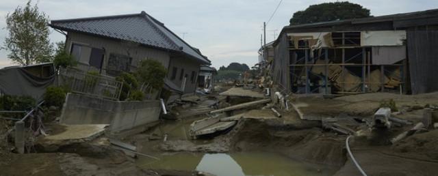 В японской префектуре Акита из-за ливней затоплено 500 домов