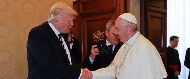 Папа Римский принял Дональда Трампа в Ватикане