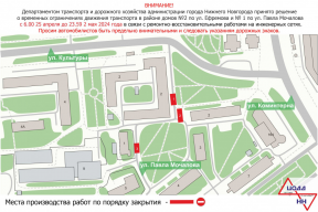 В Нижнем Новгороде на неделю ограничат движение в центре