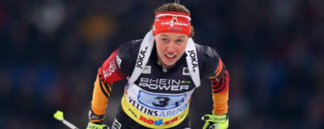 Немка Дальмайер выиграла индивидуальную гонку на ЧМ по биатлону