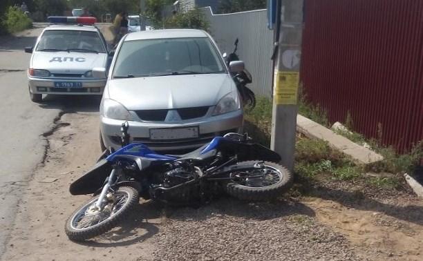 В Тульской области мотоциклист разбился насмерть, врезавшись в авто