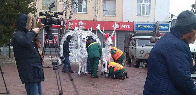 В Ульяновске отреставрировали поврежденную хулиганами скульптуру оленя