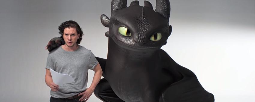 Кит Харингтон снялся в уморительном видео с драконом Беззубиком