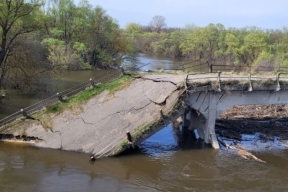 В Уварове демонтируют обрушившийся мост, которому более 110 лет
