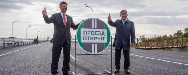 В Татарстане ко Дню республики открыли мост через Каму