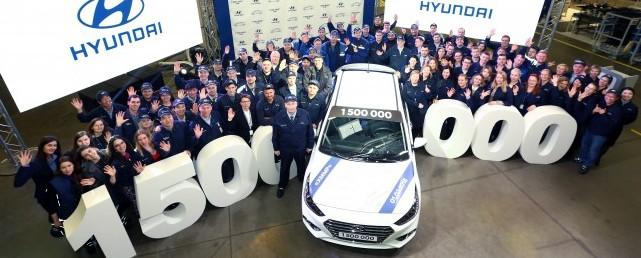Завод Hyundai в Петербурге выпустил 1,5-миллионный автомобиль