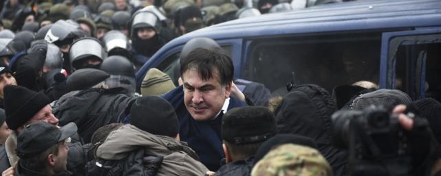 В Киеве полиция задержала девять сторонников Саакашвили