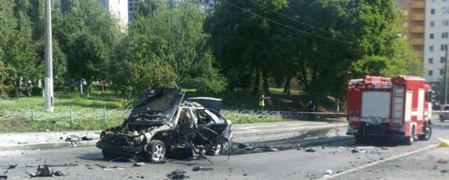 В Киеве при взрыве автомобиля погиб водитель