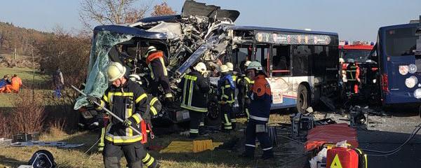 40 человек пострадали в ДТП с участием двух автобусов на юге ФРГ
