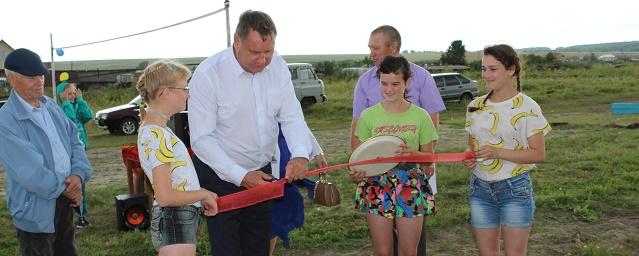 В селе Понькино открыли новую спортивную площадку