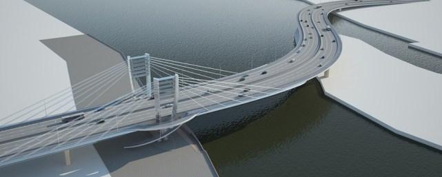 Власти Петербурга изменили облик моста в районе острова Серный