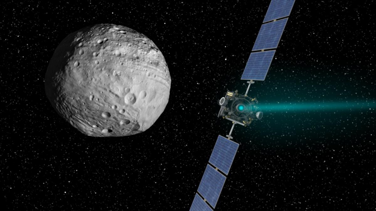 Специалисты NASA с помощью антенны нашли воду на астероиде Веста
