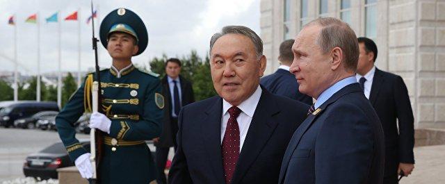 Президенты России и Казахстана пообщались в неформальной обстановке