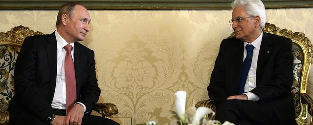 Путин 11 апреля проведет переговоры с президентом Италии