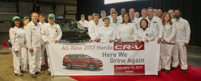 В США запустили производство Honda CR-V нового поколения